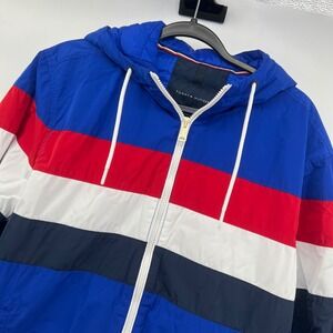 Tommy Hilfiger‎ Colorblock Hooded puffer  Jacket coat Mens Large